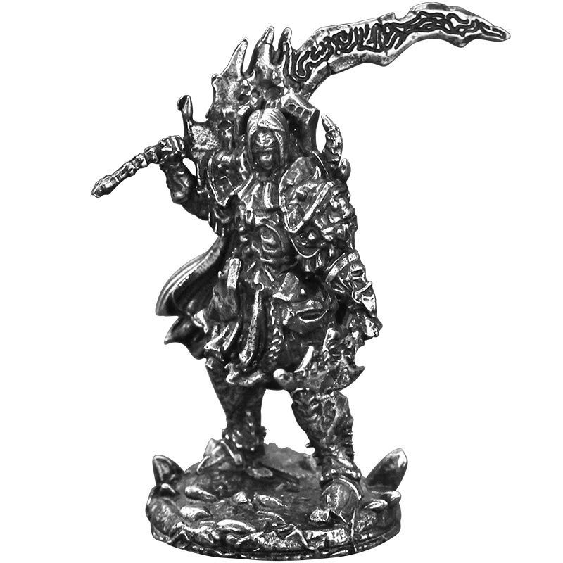 Home Decor Enthusiast - Metall-Krieger-Ritter Actionfigur, Desktop-Schachfigur Auto-Ornament, Wohndekor Sammlerstück
