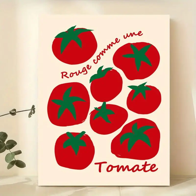 Home Decor Furniture - Moderne bunte rote Tomaten Wandkunst Drucke