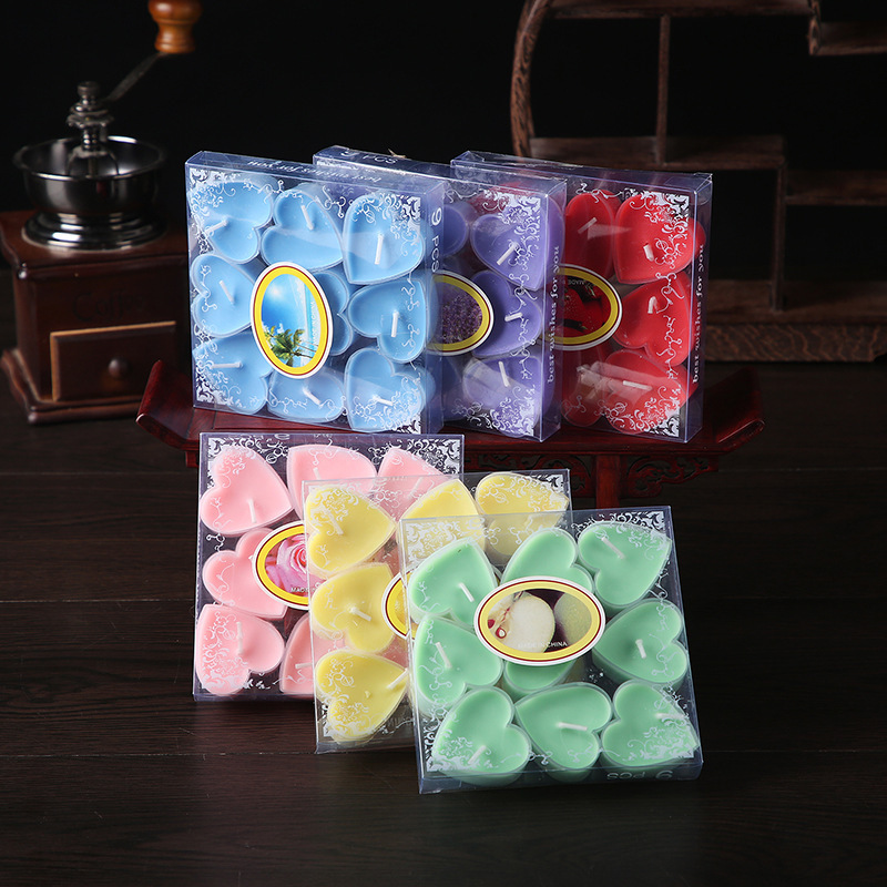 Scented Candle Set - Herzförmige Kerze, romantisch, Valentinstag, Teewarsch, Vorschlag,