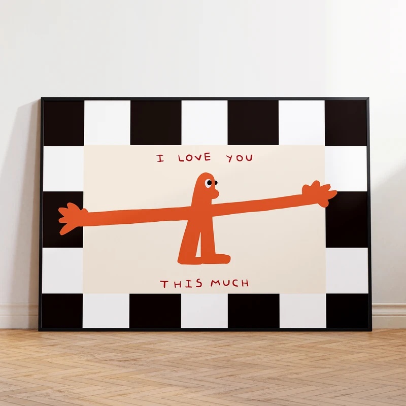 Home Decor Quotes - „Ich liebe dich so sehr“ Zitat