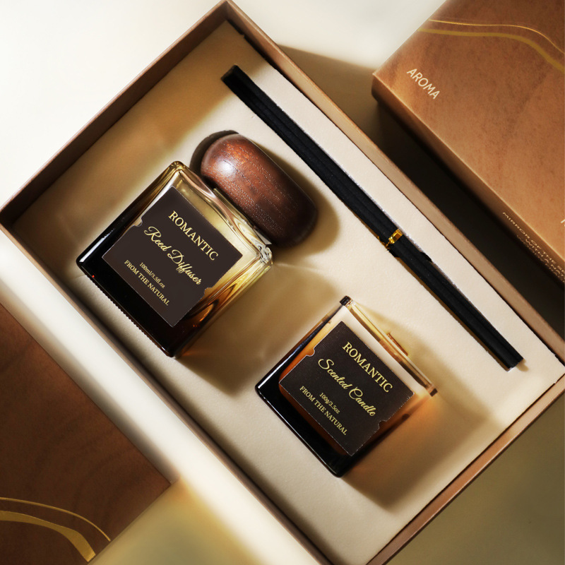 Scented Candle Set - Feuerfreies Aromatherapie-Geschenkset, ätherisches Öl-Kerzenset, hochwertige Raumduftlösung