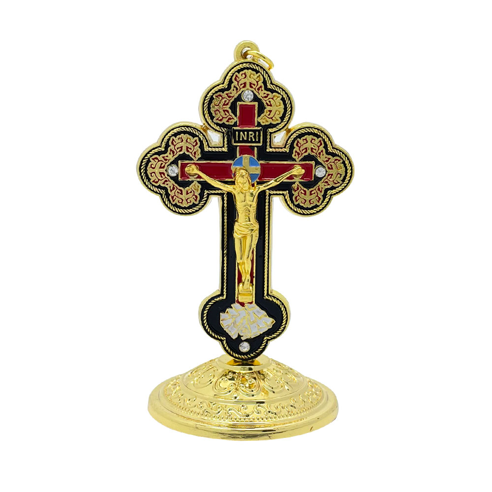 Home Decor Jesus - Neu 2026 Katholisches Stehendes Kruzifix Gold
