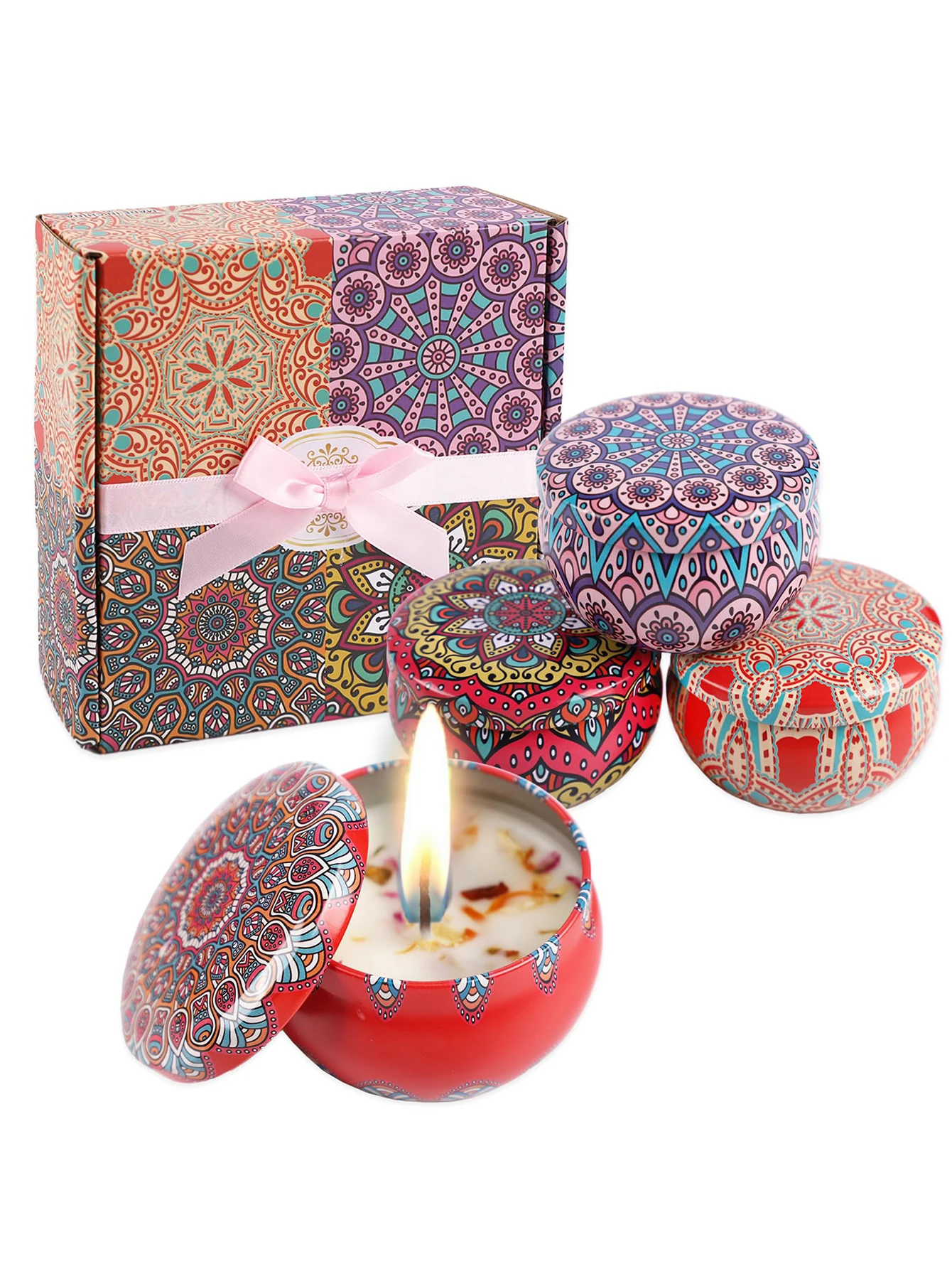 Scented Candle Set - 4 teile/satz, Duft kerzen Geschenk box,