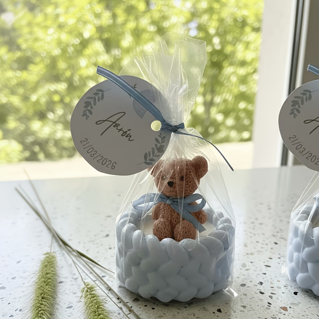 Home Decor Enthusiast - 2-teiliges Teddybär- und Seil-Aufbewahrungsbox-Silikonformen-Set, geeignet für