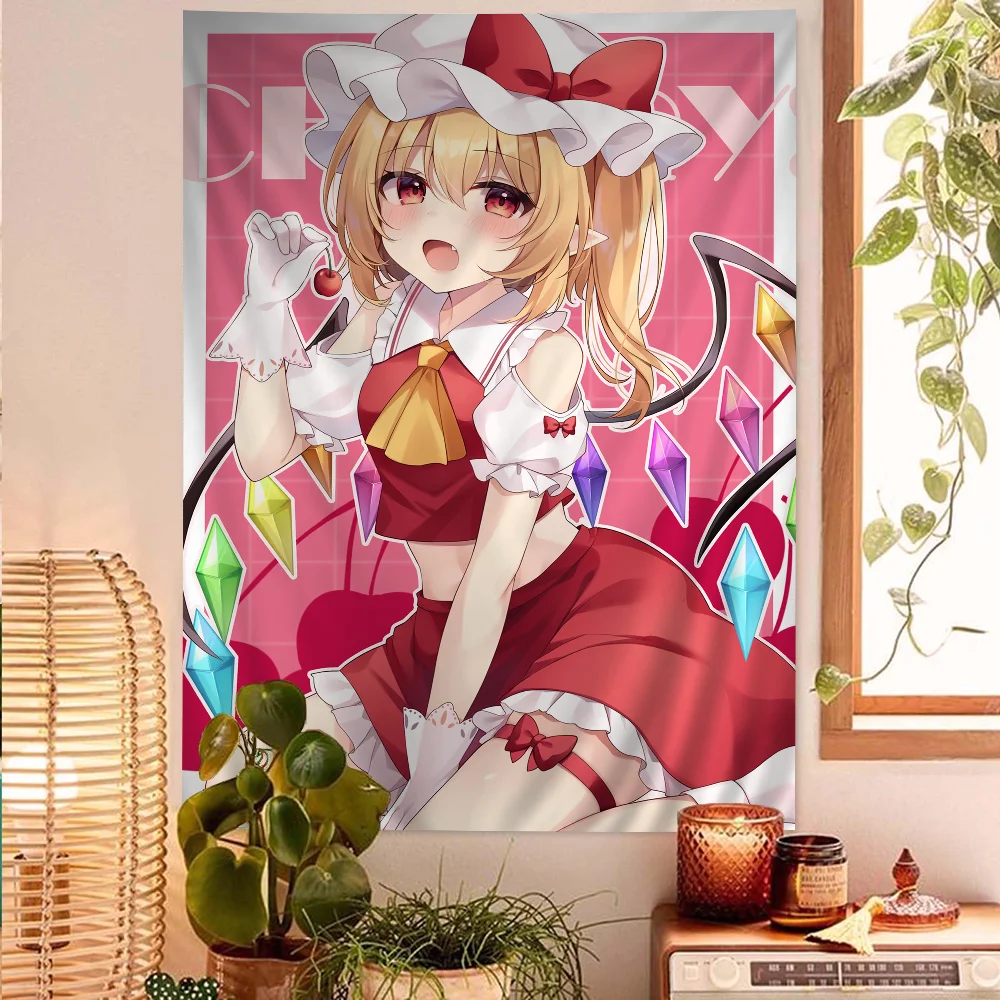Home Decor Hippie - Touhou Projekt Flandre Scarlet Tapisserie Anime