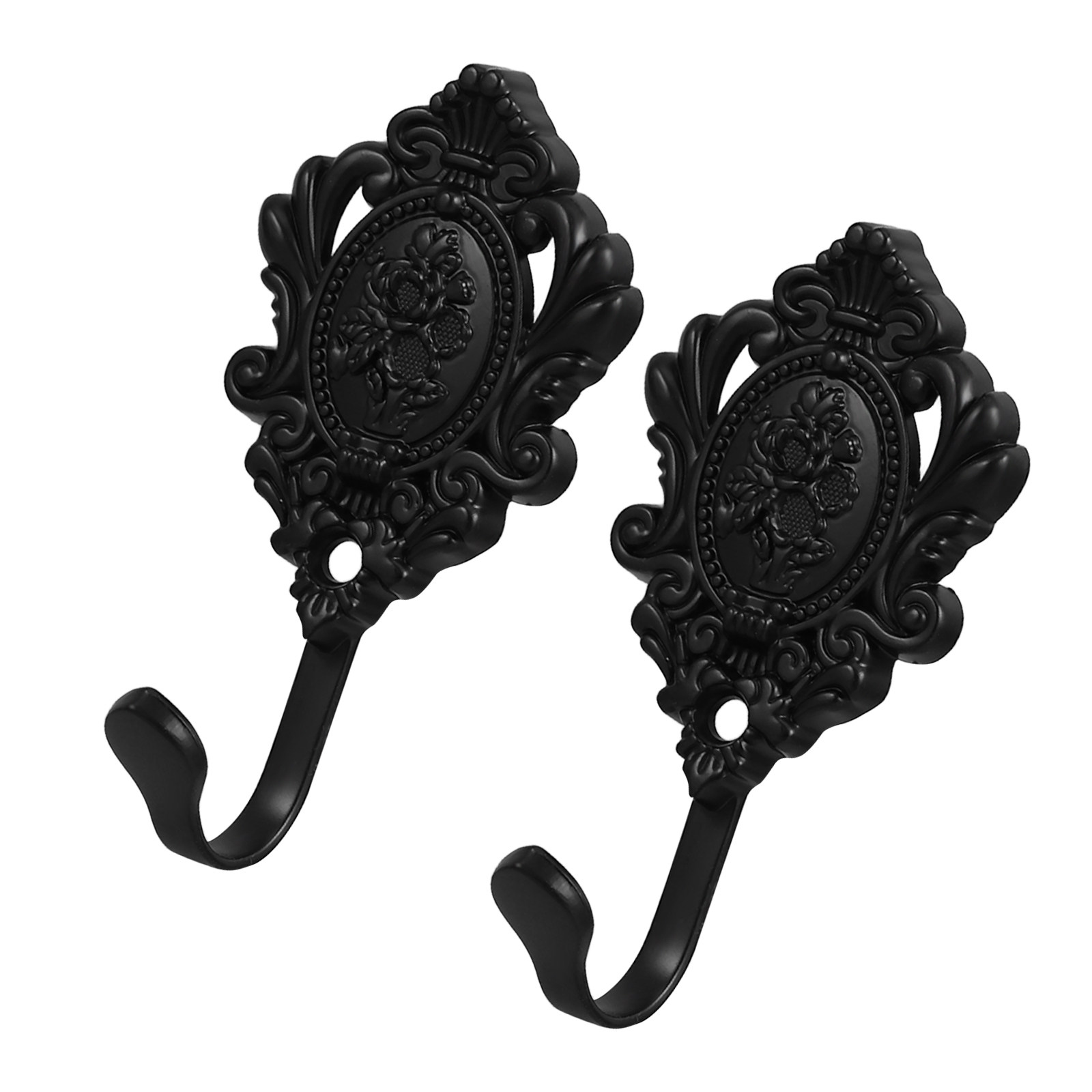 Home Decor Organizer - 2 Stück Robuste Vintage Geprägte Metallhaken
