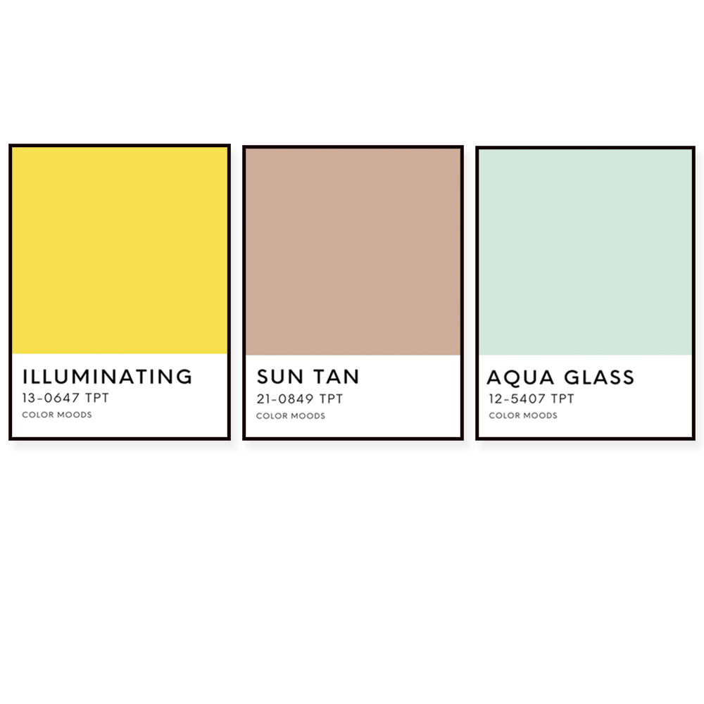 Home Decor Color Palettes - Sunshine State Palette Farbdruck, Typografie, Grafikdesign,