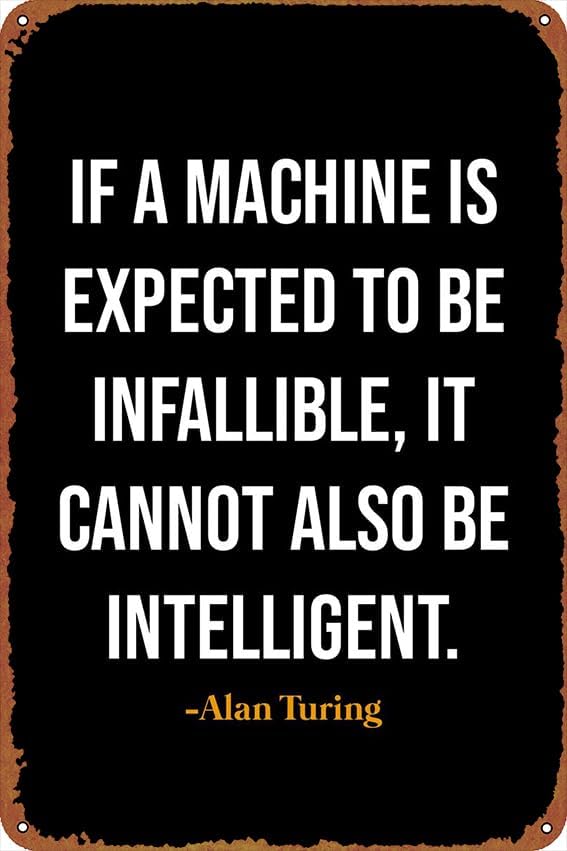 Home Decor Quotes - 1 Stück, Alan Turing Zitat Heimdekoration