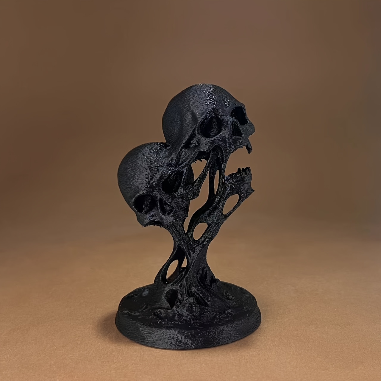 Home Decor Enthusiast - 1-teilige gotische Schmelzende-Totenkopf-Statue – Vintage 3D-gedrucktes