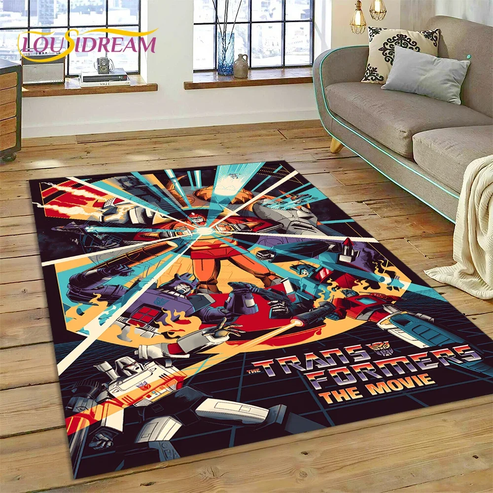 Home Decor Online Free - Cartoon T-Transformers Autobots 3D-Teppich für Schlafzimmer,