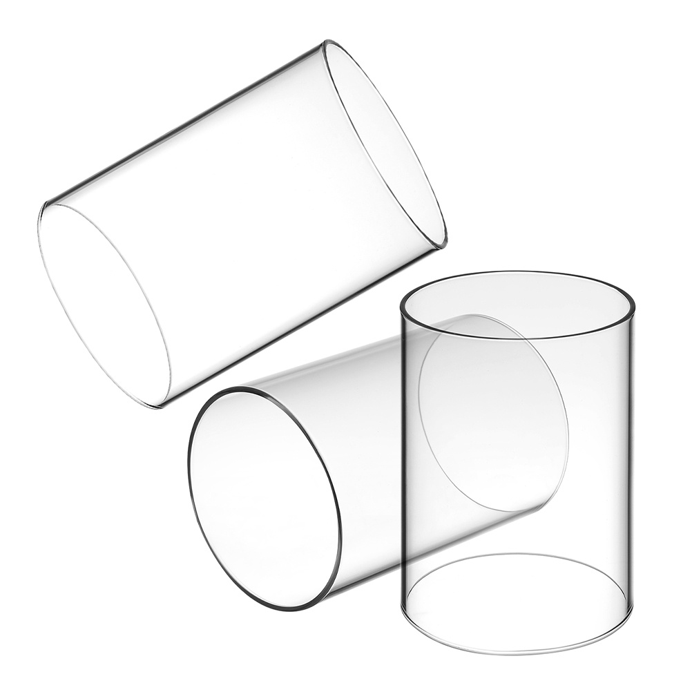 Home Decor Organizer - 3-teilige Glasabdeckung, transparente Zylinderhülle, winddichtes Design,