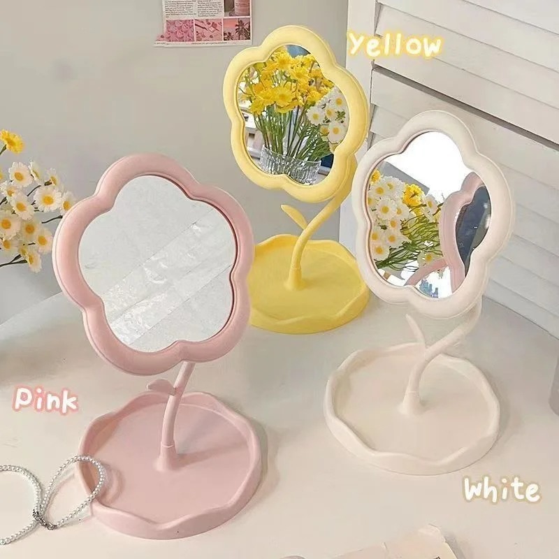 Home Decor Online Free - Spiegel Desktop Blumenspiegel Kreativer Schlafsaal Desktop
