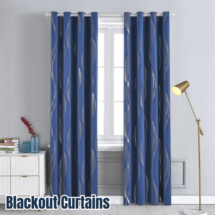 Home Decor Curtain - Schwarze Verdunkelungsvorhänge für Wohnzimmerfenster, Deko-Vorhänge, Hochpräzise