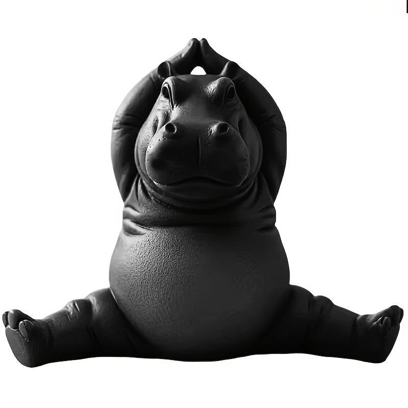 Home Decor Enthusiast - 1 x Nilpferd-Statue als Ornament –