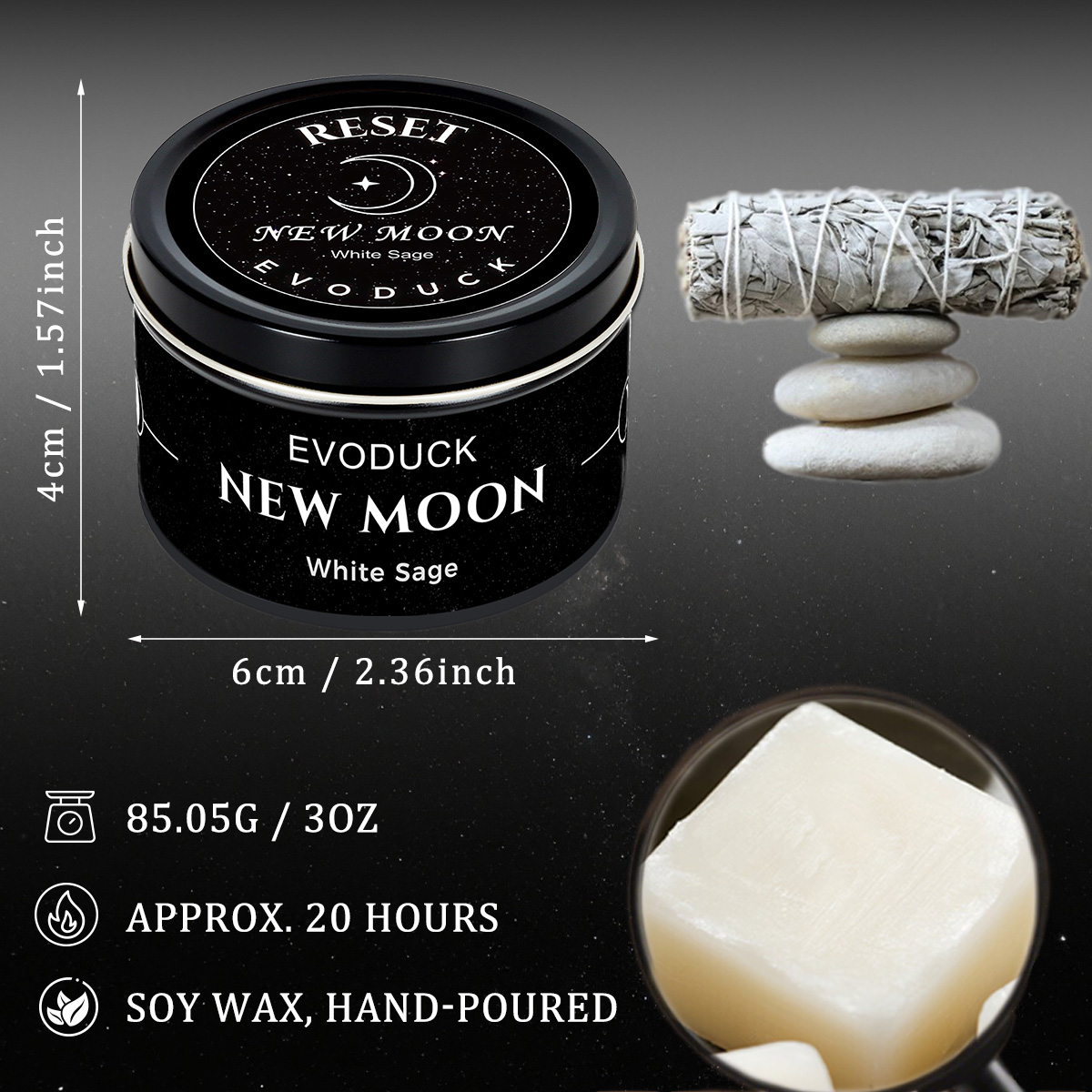 1 Stück Neumond Duftkerze Kris – Scented Candle Set Bewertung und Preis