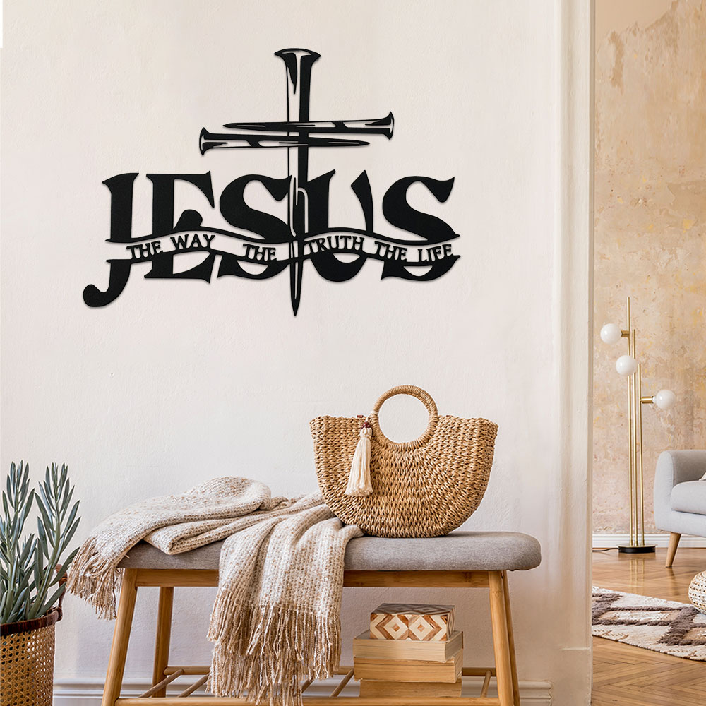 1 Stück Metallwandkunst aus Me – Home Decor Jesus Bewertung und Preis