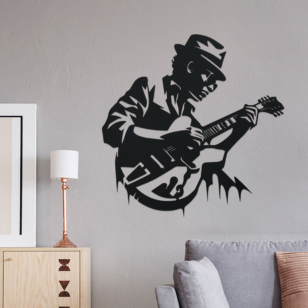 Gitarristen-Metall-Wandkunst,  – Home Decor Enthusiast Bewertung und Preis