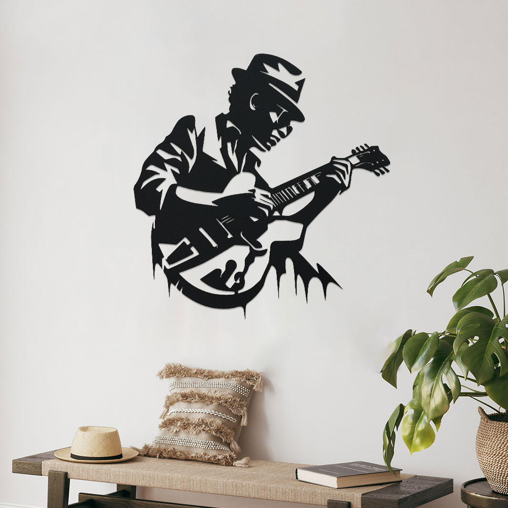 Gitarristen-Metall-Wandkunst,  – Home Decor Enthusiast Bewertung und Preis
