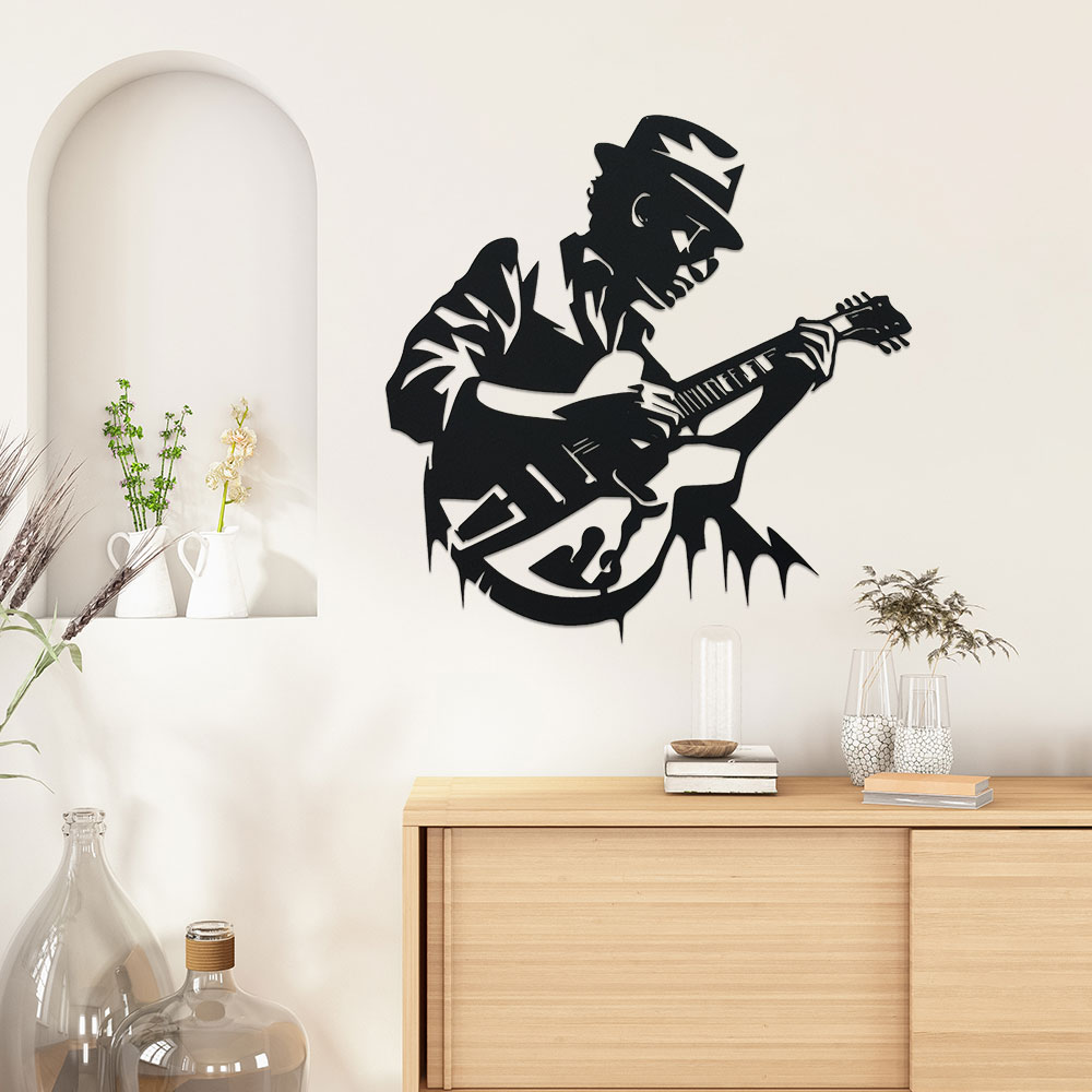 Gitarristen-Metall-Wandkunst,  – Home Decor Enthusiast Bewertung und Preis