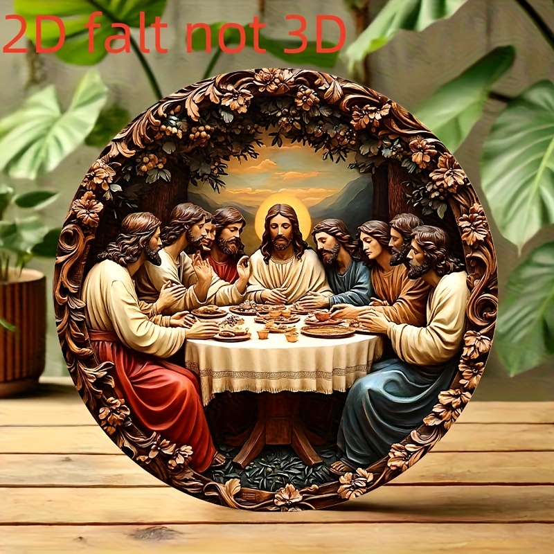 Runde Aluminium-Wandkunst, Das – Home Decor Jesus Bewertung und Preis