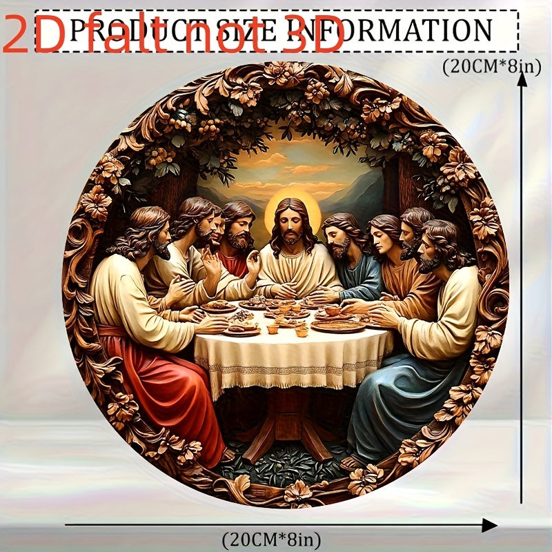 Runde Aluminium-Wandkunst, Das – Home Decor Jesus Bewertung und Preis