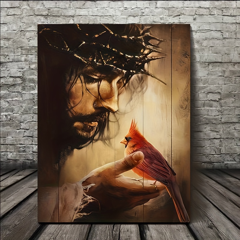 Thorn Crown Jesus Portrait Kun – Home Decor Jesus Bewertung und Preis