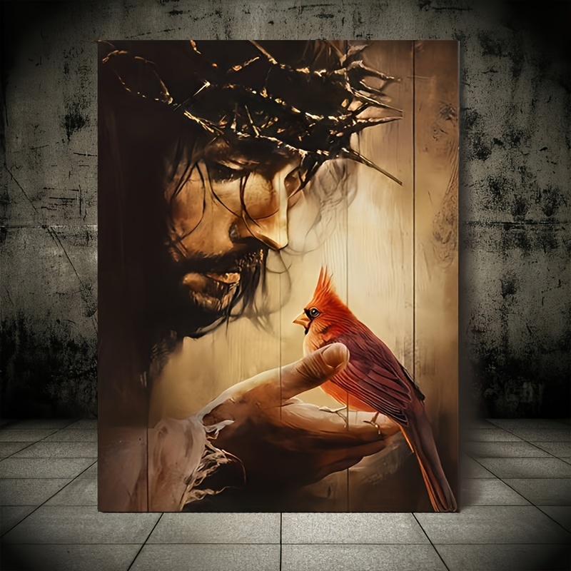 Thorn Crown Jesus Portrait Kun – Home Decor Jesus Bewertung und Preis