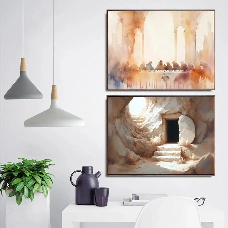 1 Stück rahmenloses Leinwandbi – Home Decor Jesus Bewertung und Preis