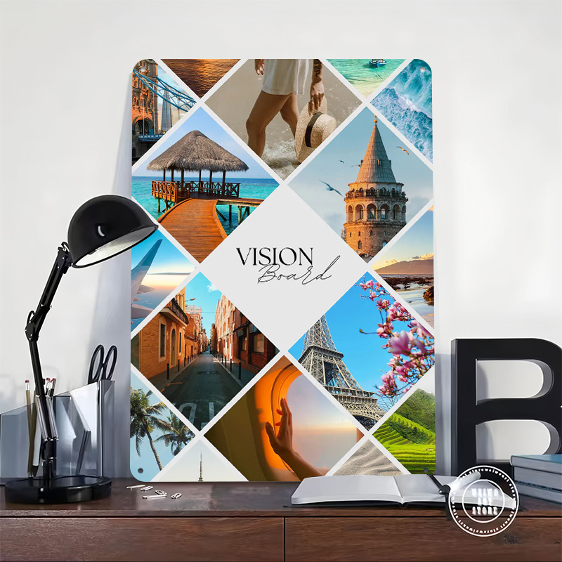 Reise-Vision-Board Collage Ged – Home Decor Vision Board Bewertung und Preis