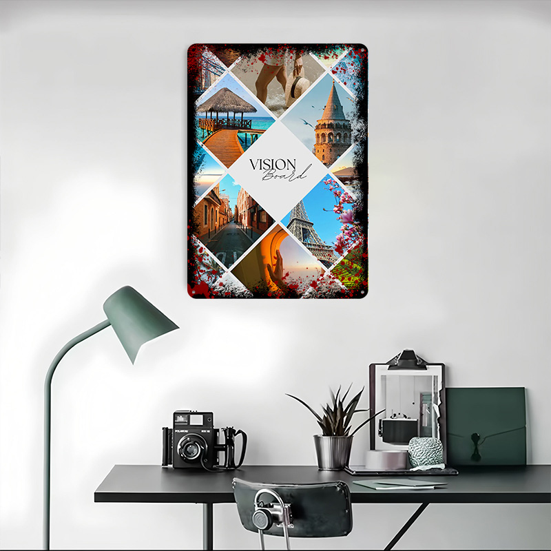 Reise-Vision-Board Collage Ged – Home Decor Vision Board Bewertung und Preis