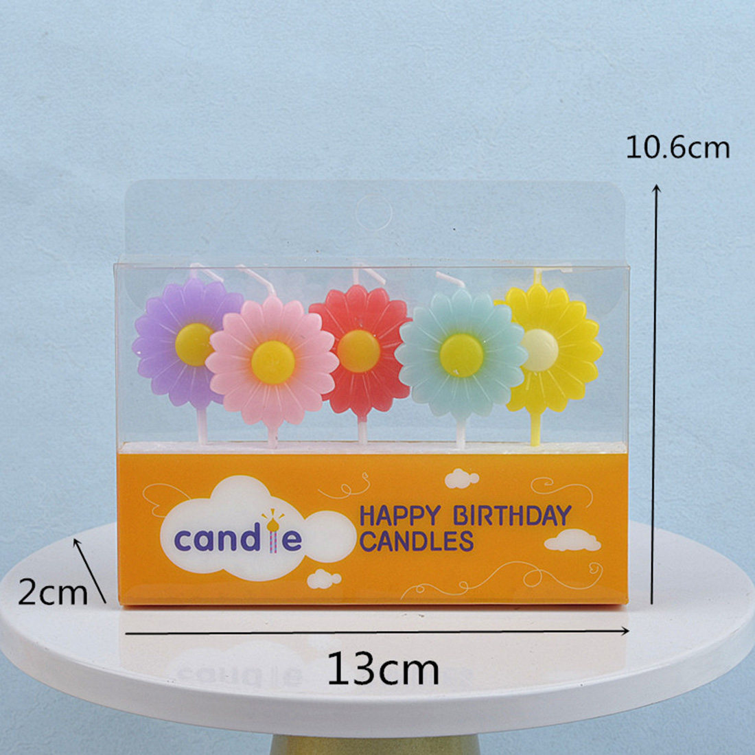 Bunte Gänseblümchen-Blumenkerz – Scented Candle Set Bewertung und Preis