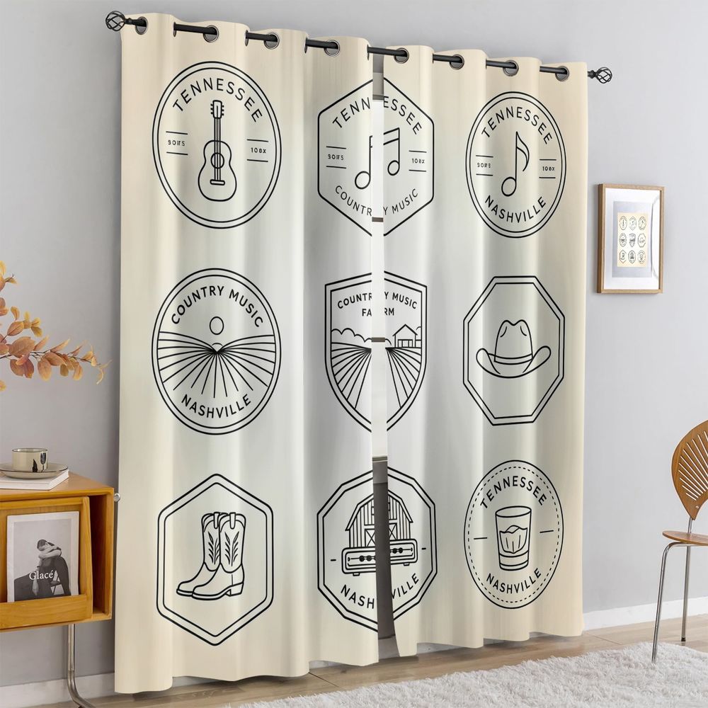 Vorhänge mit Tennessee Country – Home Decor Curtain Bewertung und Preis