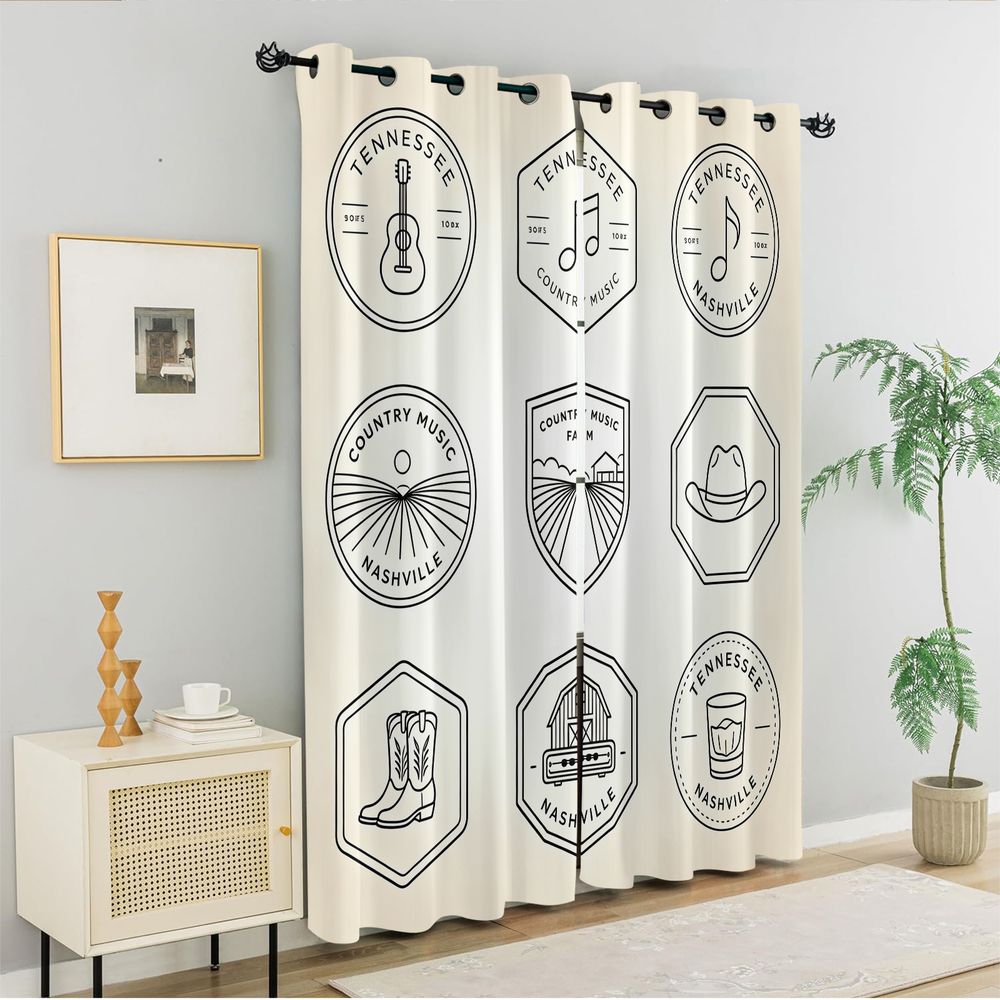 Vorhänge mit Tennessee Country – Home Decor Curtain Bewertung und Preis