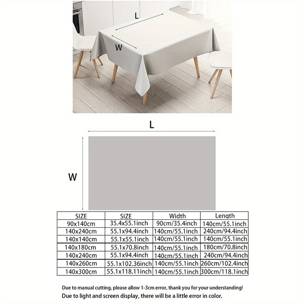1 Stück, 2D-Flachdruck-Tischde – Home Decor Color Palettes Bewertung und Preis