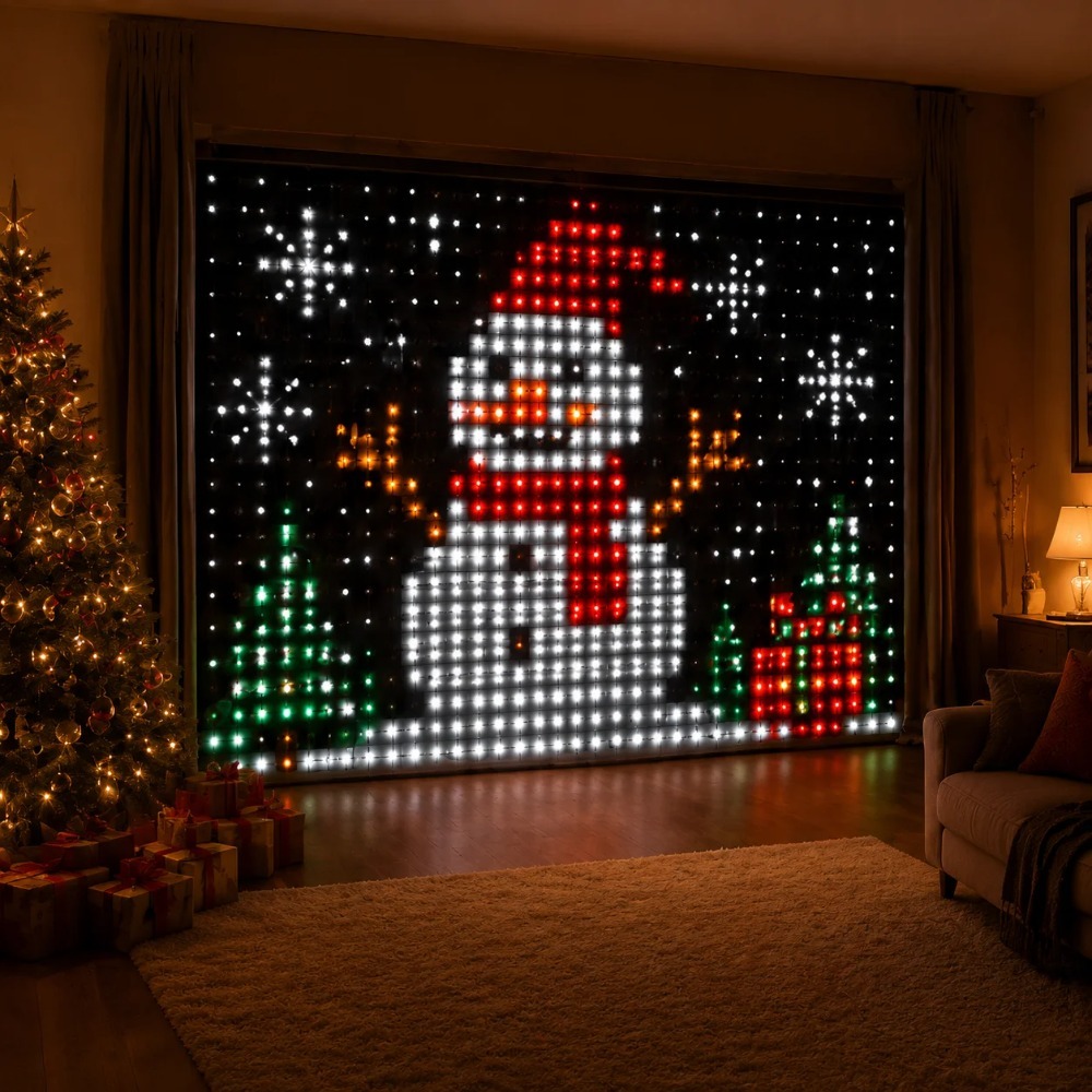LED-Pixel-Lichtvorhang mit Blu – Home Decor Curtain Bewertung und Preis