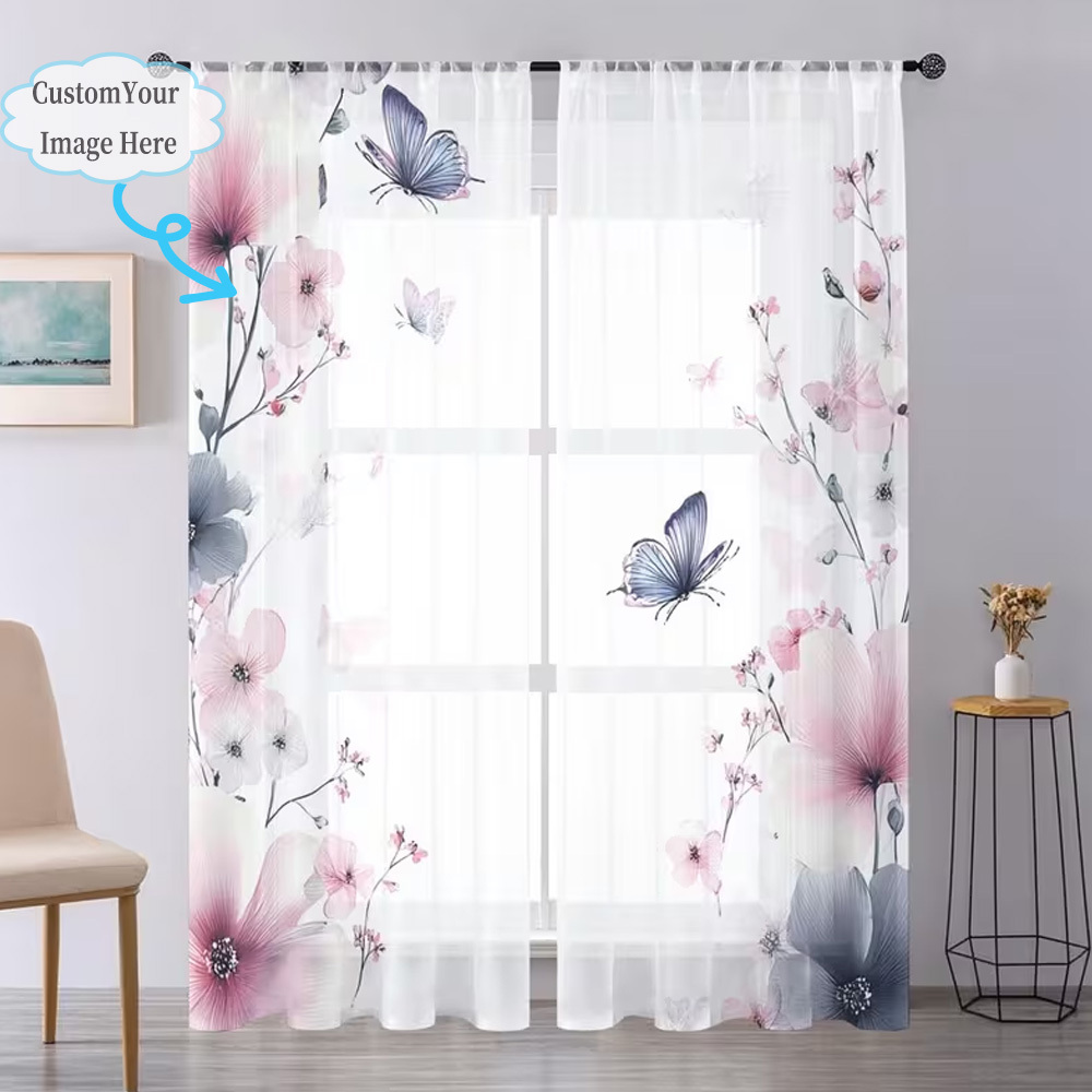 Maßgefertigte 2D Flache 2-teil – Home Decor Curtain Bewertung und Preis