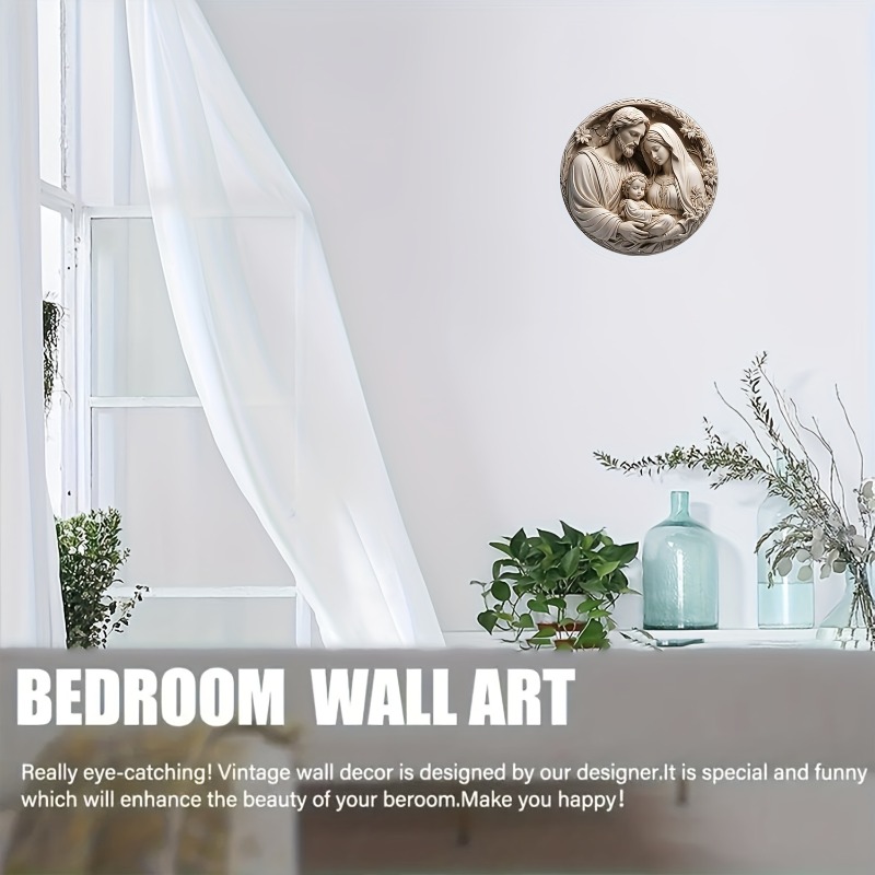 Rundes „Krippe“-Schild aus Alu – Home Decor Vision Board Bewertung und Preis