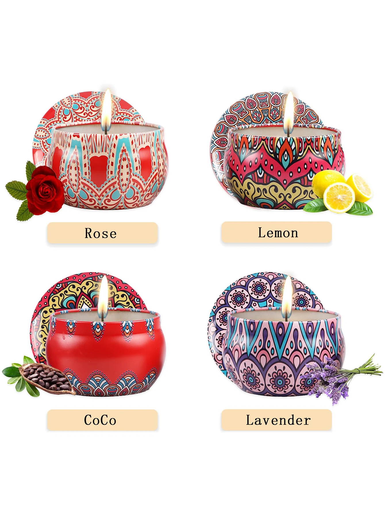4 teile/satz, Duft kerzen Gesc – Scented Candle Set Bewertung und Preis