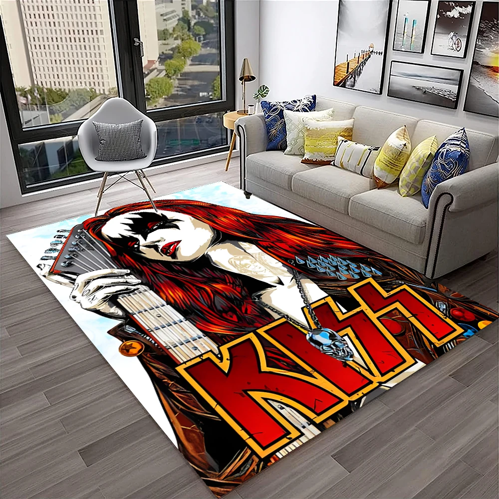 Retro KISS Rock Band Teppich f – Home Decor Online Free Bewertung und Preis