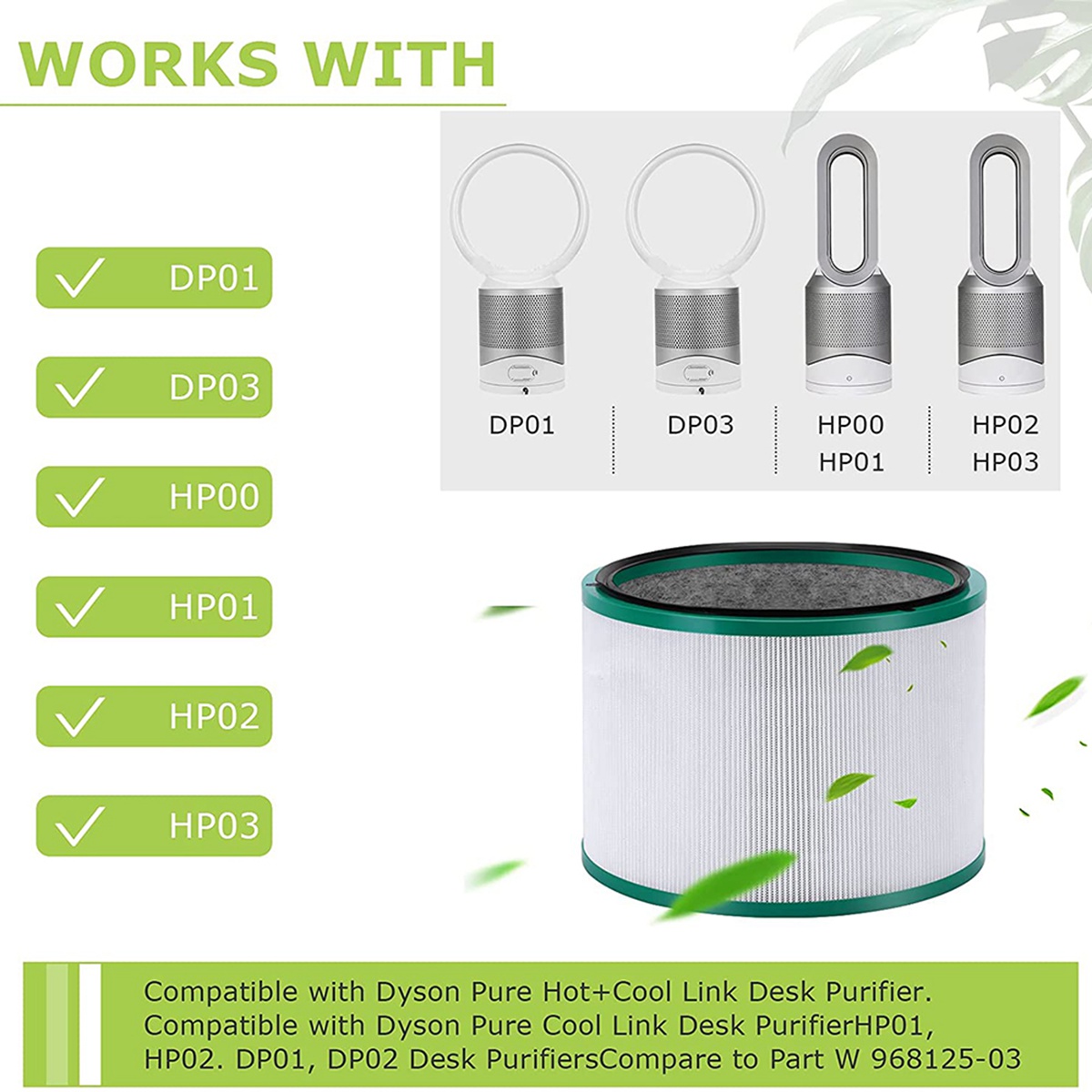 HGHO Ersatzfilter für Dyson Pu – Dyson Fan Pure Cool Bewertung und Preis
