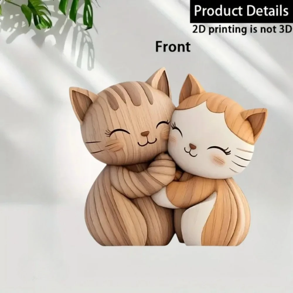 2D flache Katze Holz Kätzchen  – Home Decor Enthusiast Bewertung und Preis