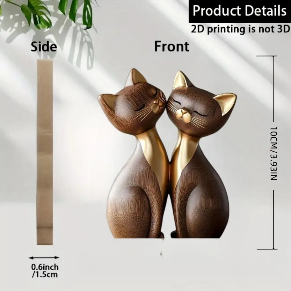 2D flache Katze Holz Kätzchen  – Home Decor Enthusiast Bewertung und Preis