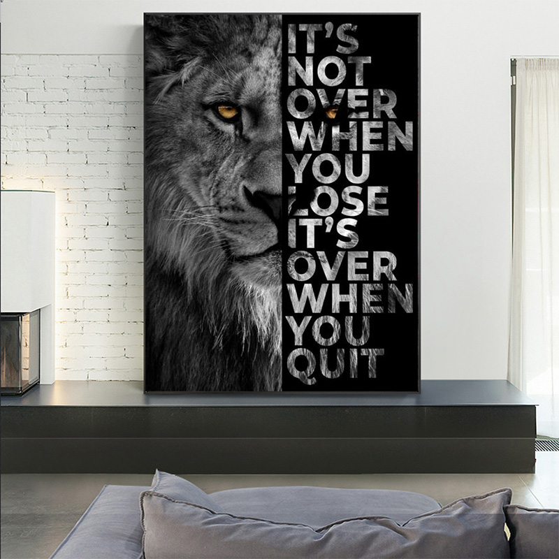 Wilder Löwe, Buchstabe, motivi – Home Decor Quotes Bewertung und Preis