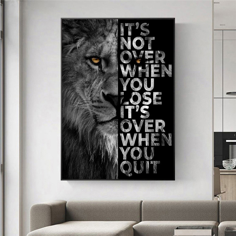 Wilder Löwe, Buchstabe, motivi – Home Decor Quotes Bewertung und Preis
