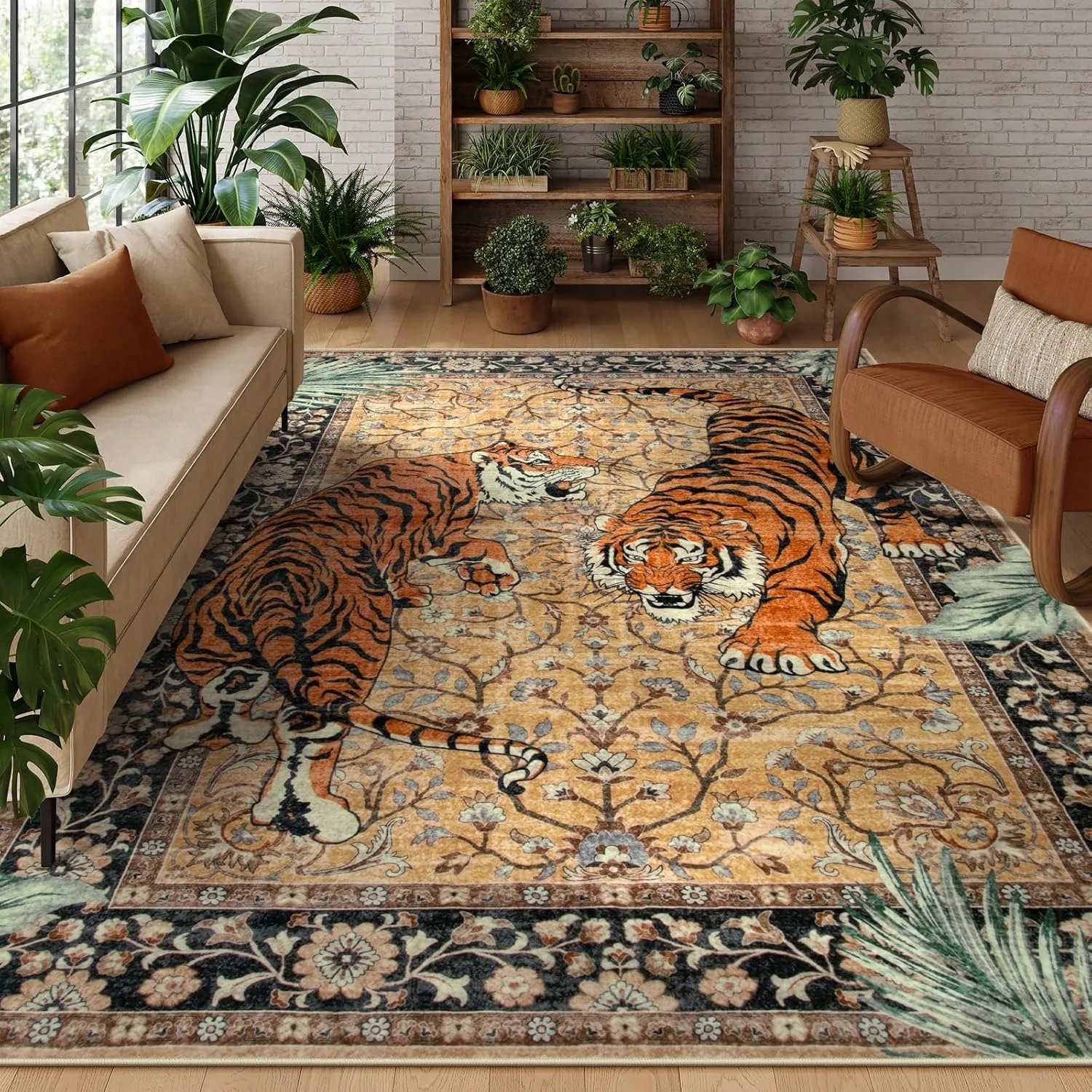 Dschungel-Tiger-Teppich für Wo – Home Decor Online Free Bewertung und Preis