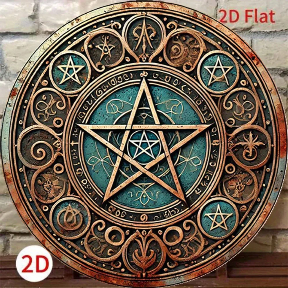 Vintage Wicca Pentagram Metall – Home Decor Enthusiast Bewertung und Preis