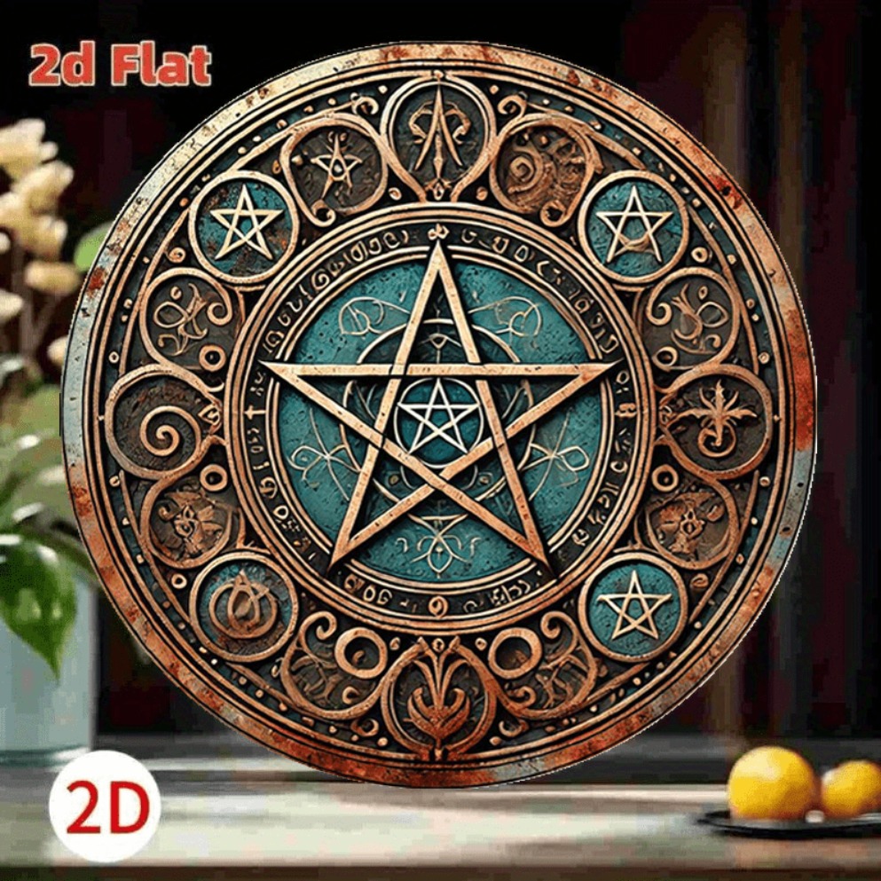 Vintage Wicca Pentagram Metall – Home Decor Enthusiast Bewertung und Preis