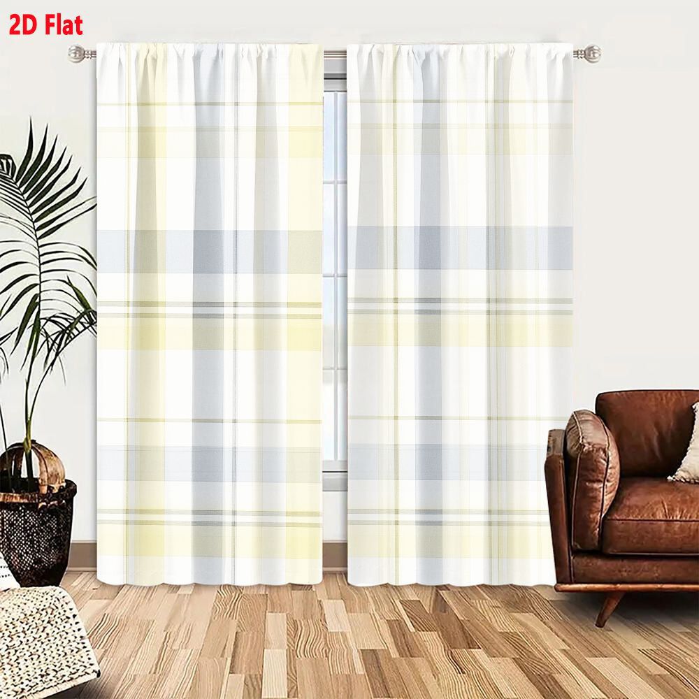 2 Stück Vorhänge, 2D-Flachvorh – Home Decor Color Palettes Bewertung und Preis