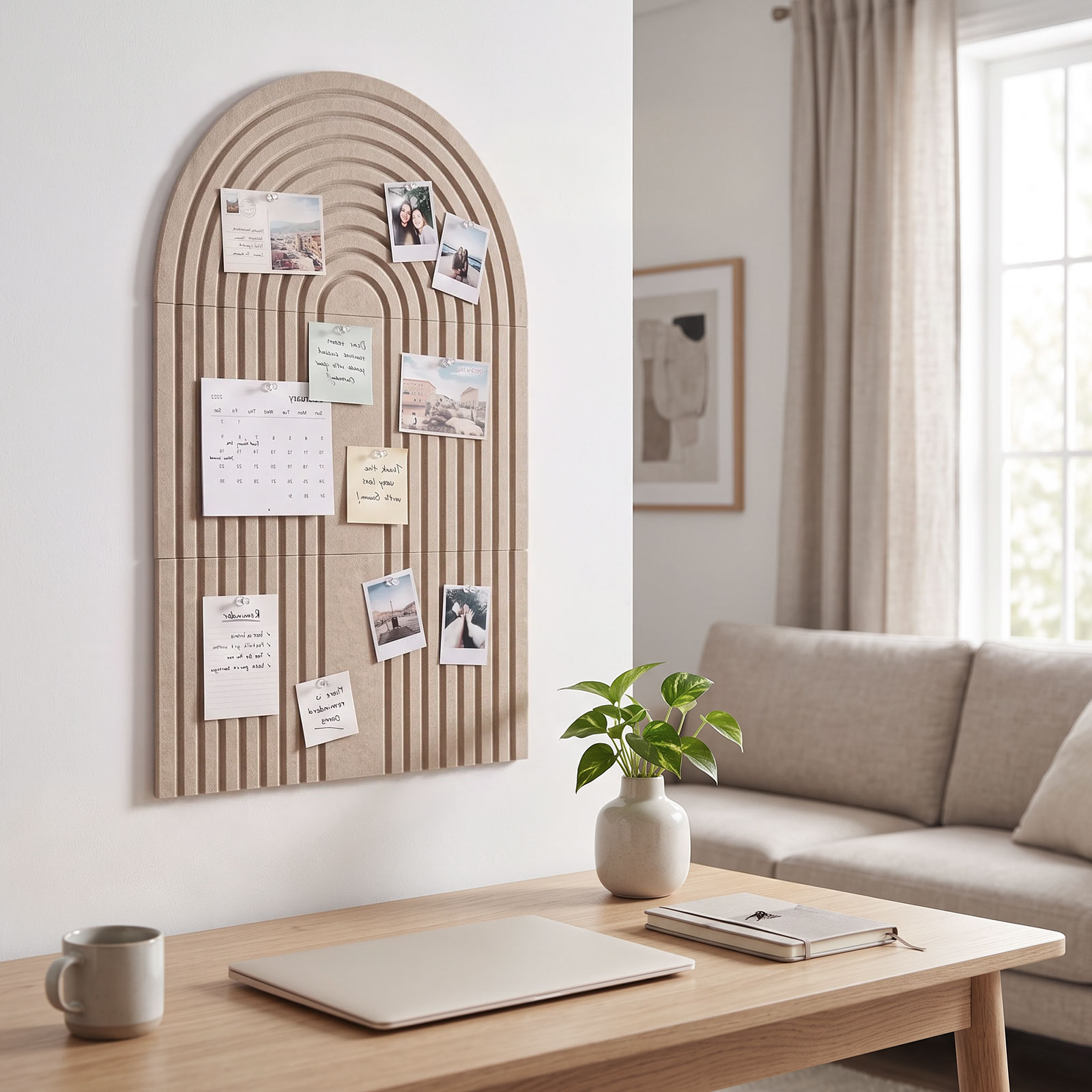 Große gewölbte Filz-Pinwand fü – Home Decor Vision Board Bewertung und Preis