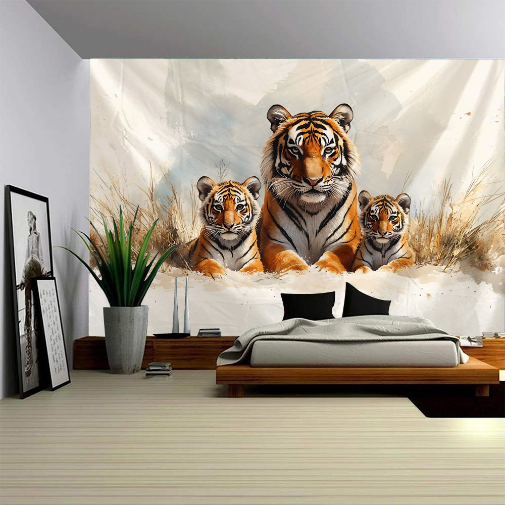 Waldtiger-Wandteppich, Tierlöw – Home Decor Hippie Bewertung und Preis